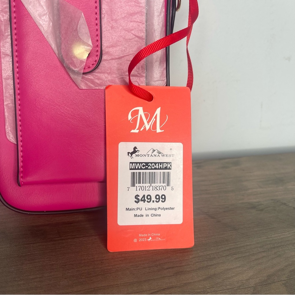 Brand new Montana west montanawest fuscia pink crossbody purse bag - Picture 7 of 7